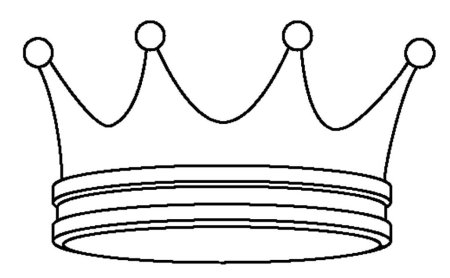 Корона рисунок для изо