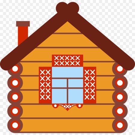 Нарисовать деревянный дом