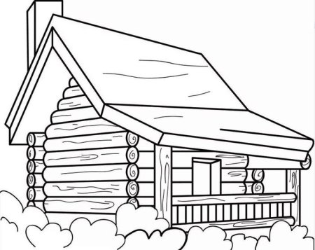 Деревянный домик без фона