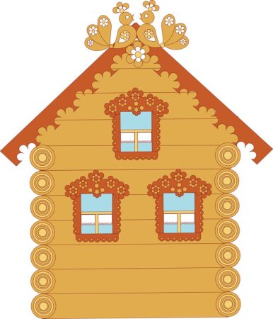 Изба раскраска