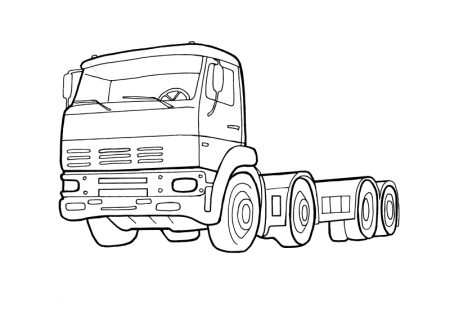 КАМАЗ 6520 раскраска