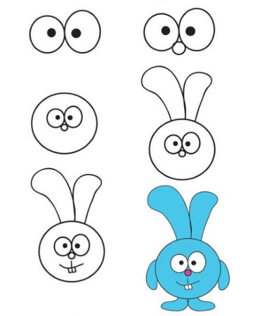 Нарисовать Кроша из смешариков поэтапно карандашом для начинающих