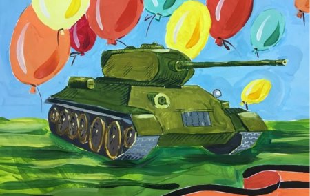 Картинка танк детский рисунок (49 фото)