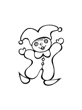 Петрушка кукла рисунок