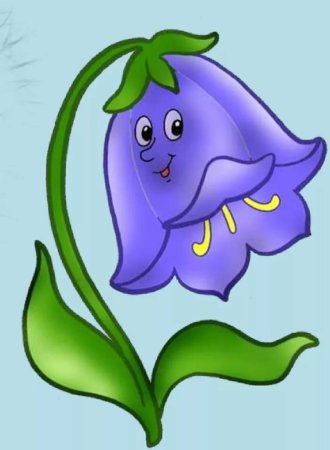 Колокольчик цветок для детей