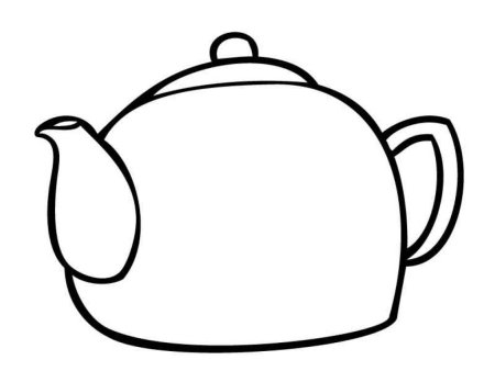 Рисунок чайник детский (54 фото)