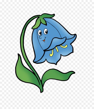 Цветы мультяшные