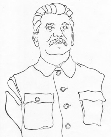 Раскраска Сталина