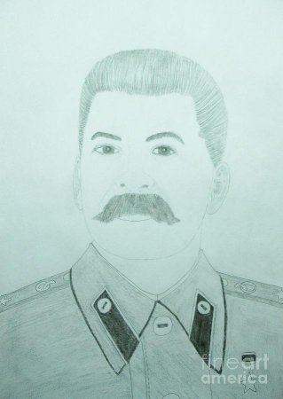 Иосиф Сталин срисовка