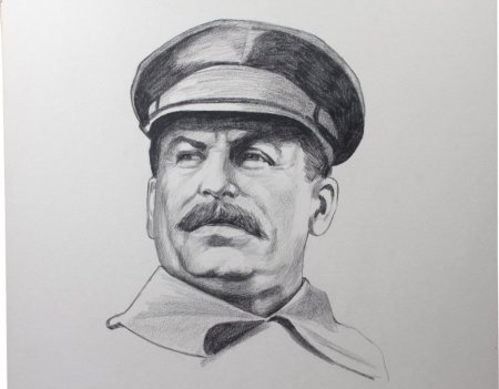 Академический рисунок Сталин