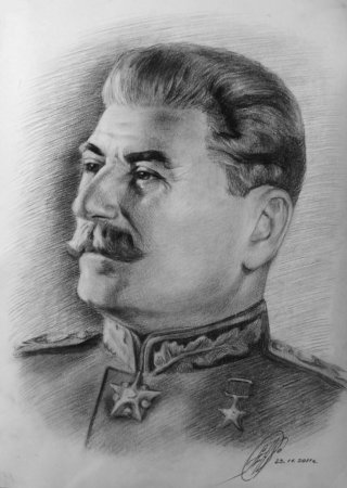 Сталин Иосиф Виссарионович рисунок