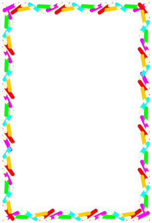 Рамка разноцветная