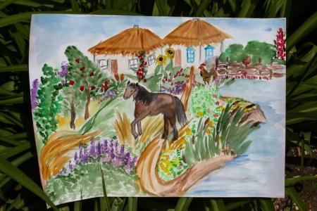 Рисование каравай в детском саду