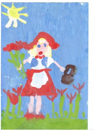 Детские рисунки красная шапочка