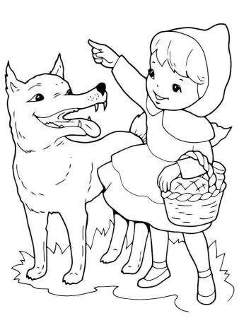 Нарисовать красную шапочку