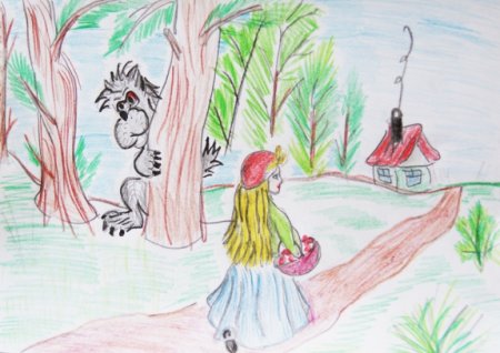 Персонажи сказки красная шапочка