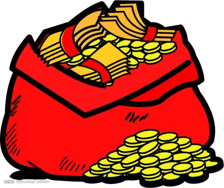 Мешок с деньгами раскраска