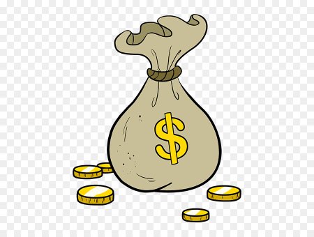 Мешок с деньгами раскраска для детей