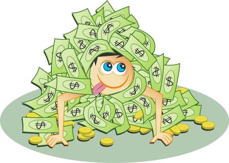 Раскраска деньги для детей