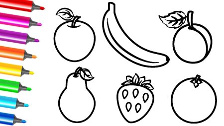 Ветка раскраска