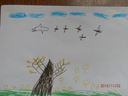 Осень птицы улетают рисунки для детей