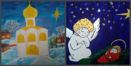 Рисование Рождество в подготовительной группе