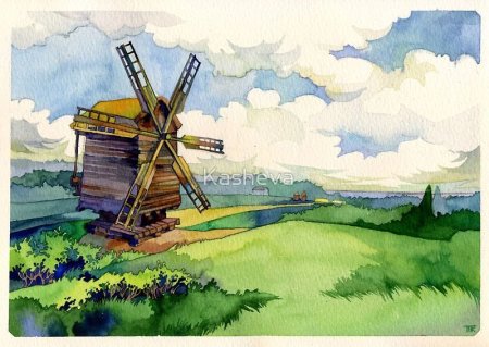 Мельница Графика