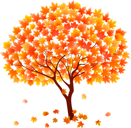 Осеннее дерево клен