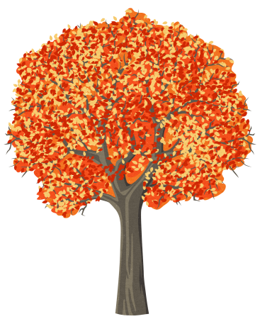 Осеннее дерево для детей
