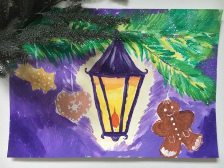 Новогодний фонарик.3 класс изо
