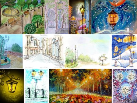 Фонари 3 класс изо