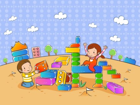 Иллюстрации играющих детей