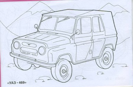 УАЗ 31514 раскраска