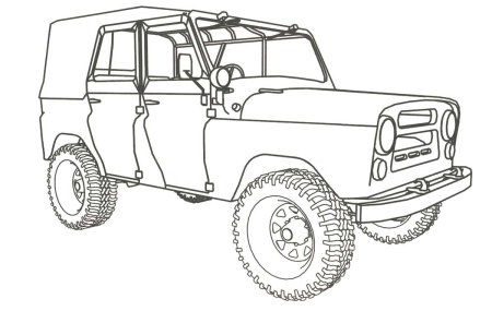 УАЗ 469 распечатка