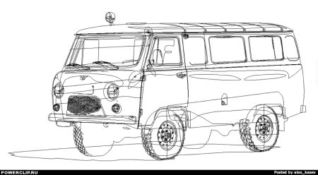 УАЗ Буханка разукрашка