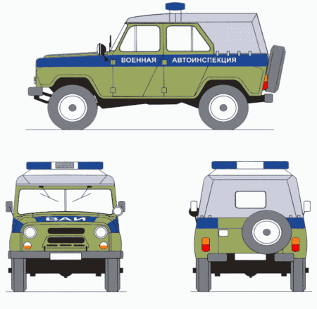УАЗ цветографические схемы