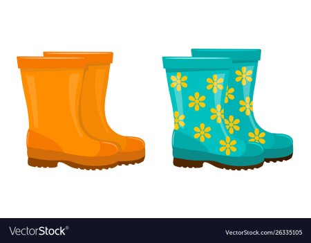 Отрисовки сапоги резиновые