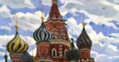 Храм Василия Блаженного пластилинография
