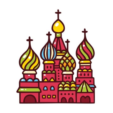 Собор Василия Блаженного мультяшный