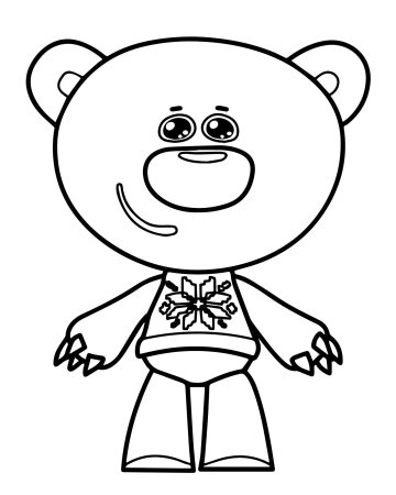 Тучка Мимимишки раскраска