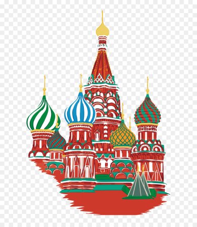 Собор Василия Блаженного Москва вектор