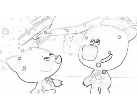 Раскраска Мимимишки