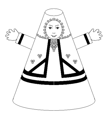 Костюм Ивана Сусанина рисунок