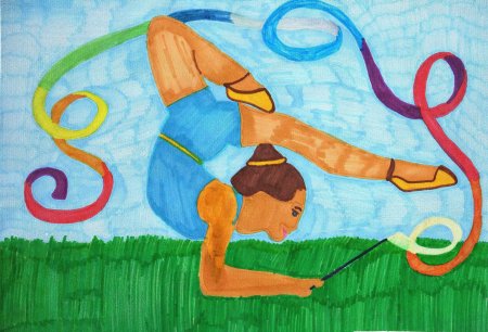 Рисунок на спортивную тему