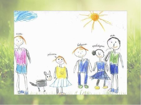 Рисунок семьи детский