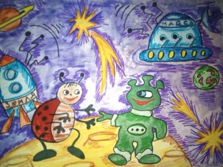 Инопланетяне детские рисунки
