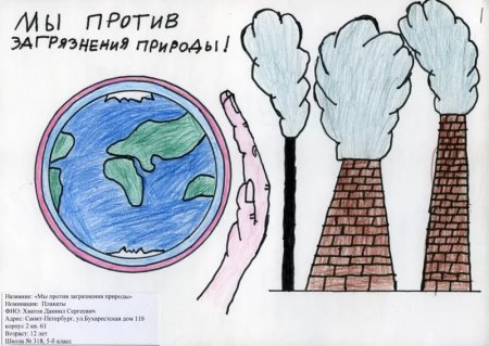 Плакат берегите воздух