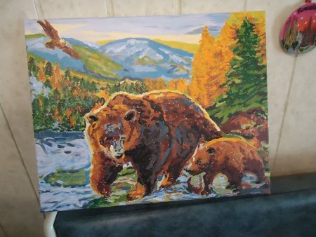 Аппликация на тему Камчатка