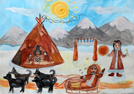 Рисунок на тему народы севера