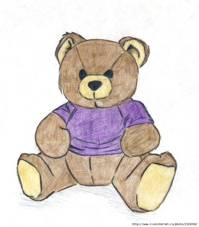 Раскраска. Медвежонок